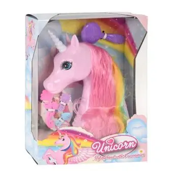 Unicorn Headdress with 4 Accessories – სათამაშო უნიქორნის თავი აქსესუარებით