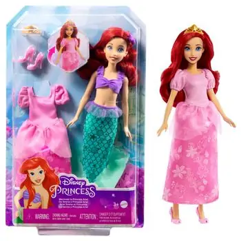 Disney Princess Ariel 2 in 1 Mermaid To Princess Doll დისნეის თოჯინა არიელი [CLONE]