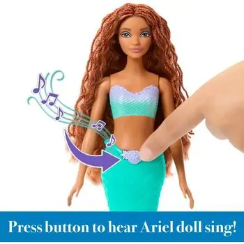 Disney The Little Mermaid Singing Doll პატარა ქალთევზას მომღერალი თოჯინა, 3 image