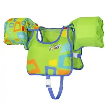Bestway 32174 Aquastar Swim Pal Green - გასაბერი საცურაო ჟილეტი