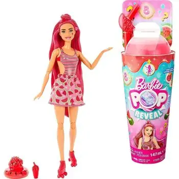 Barbie Pop Reveal Doll Red Slime-თოჯინა წითელი სლაიმით, 2 image