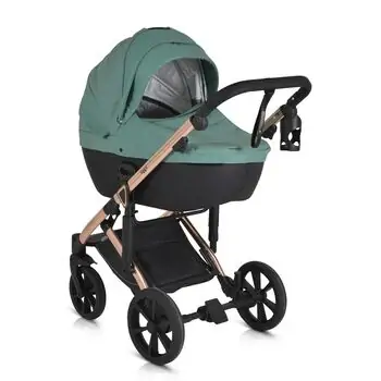 Cangaroo Baby stroller 4 in 1 Eggo Emerald-blue - საბავშვო ეტლის კომპლექტი, 13 image