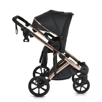 Cangaroo Baby stroller 4 in 1 Eggo Caviar-black - საბავშვო ეტლის კომპლექტი, 11 image