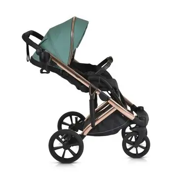Cangaroo Baby stroller 4 in 1 Eggo Emerald-blue - საბავშვო ეტლის კომპლექტი, 7 image