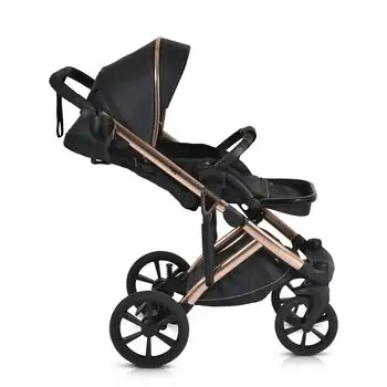 Cangaroo Baby stroller 4 in 1 Eggo Caviar-black - საბავშვო ეტლის კომპლექტი, 8 image