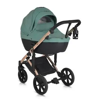 Cangaroo Baby stroller 4 in 1 Eggo Emerald-blue - საბავშვო ეტლის კომპლექტი, 12 image