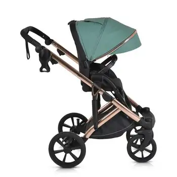 Cangaroo Baby stroller 4 in 1 Eggo Emerald-blue - საბავშვო ეტლის კომპლექტი, 6 image
