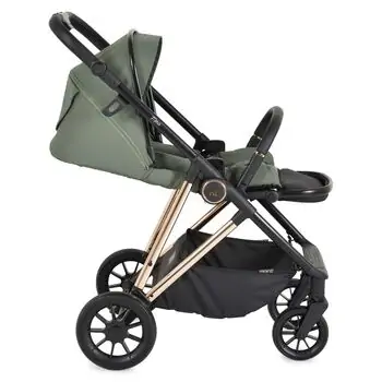 Moni Baby stroller 4 in 1 Merci Dark-green - საბავშვო ეტლის კომპლექტი, 10 image
