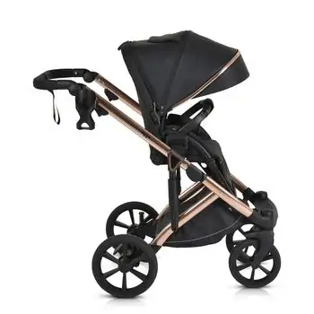 Cangaroo Baby stroller 4 in 1 Eggo Caviar-black - საბავშვო ეტლის კომპლექტი, 10 image