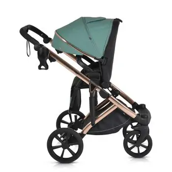 Cangaroo Baby stroller 4 in 1 Eggo Emerald-blue - საბავშვო ეტლის კომპლექტი, 11 image