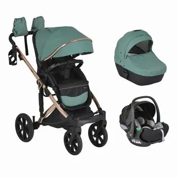 Cangaroo Baby stroller 4 in 1 Eggo Emerald-blue - საბავშვო ეტლის კომპლექტი
