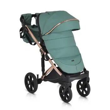 Cangaroo Baby stroller 4 in 1 Eggo Emerald-blue - საბავშვო ეტლის კომპლექტი, 5 image