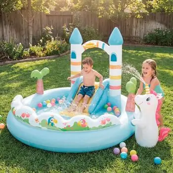 Intex 56148NP Unicorn Castle Play Center - გასაბერი ცენტრი, 2 image