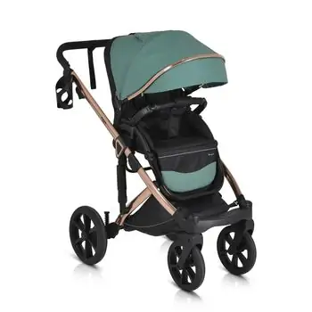Cangaroo Baby stroller 4 in 1 Eggo Emerald-blue - საბავშვო ეტლის კომპლექტი, 2 image