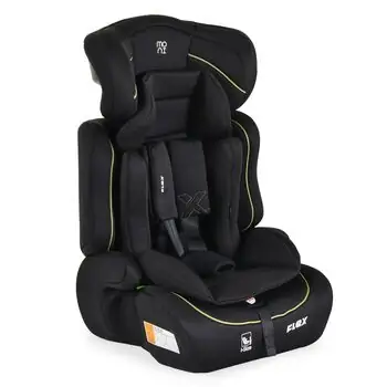 Moni Car Seat Flex 76-150cm Black with Green line - მანქანის სავარძელი (ქარსითი)