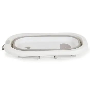 Moni Baby Bathtub Set With Foldable Bath Palma Grey - ჩვილის დასაკეცი აბაზანა, 5 image