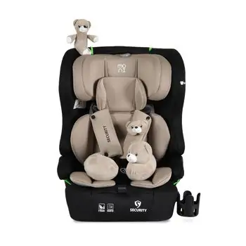 Moni Car Seat Security 76-150cm Cool-Beige - მანქანის სავარძელი (ქარსითი), 3 image