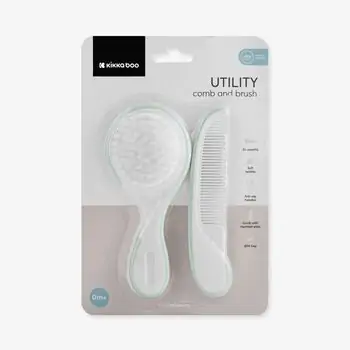 KikkaBoo Comb and Brush Utility Mint - საბავშვო სავარცხლის ნაკრები, 3 image