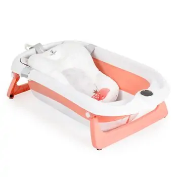Cangaroo Foldable baby bath bet Balena pink - ჩვილის დასაკეცი აბაზანა