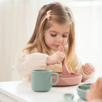 KikkaBoo Cup with handle Platinum Silicone Sage - საბავშვო ჭიქა, 2 image