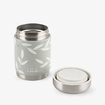 KikkaBoo Thermo food jar 400ml Flora Sand - თერმო საკვები ქილა, 3 image