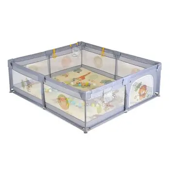Moni Playpen GameZone 150*200 with accessories grey - მანეჟი