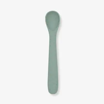 KikkaBoo Spoon Platinum Silicone Sage - საბავშვო კოვზი