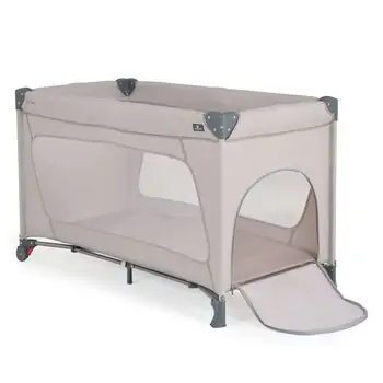 Cangaroo One Touch Light Grey საწოლ მანეჟი