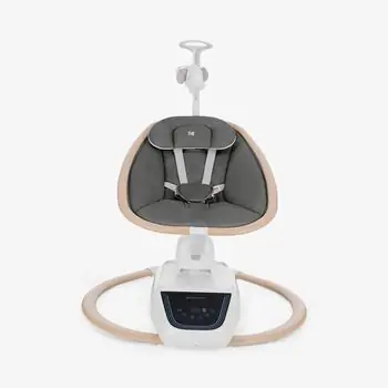 KikkaBoo Electrical swing BeeMoove Grey - საბავშვო ელექტრო შეზლონგი, 3 image