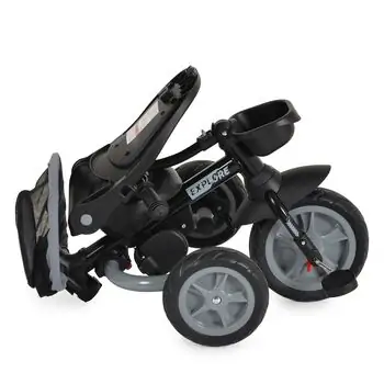 Byox Explore tricycle Dark Grey - სასეირნო ველო-ეტლი, 14 image