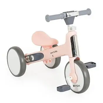Byox Mini balance bike Learn to Ride 2in1 pink (საბავშვო ველოსიპედი (ბალანს ბაიკი), 4 image