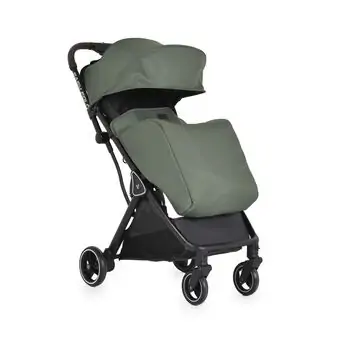 Cangaroo Baby Stroller Easy Fold Green პრემიუმ კლასის მსუბუქი სასეირნო ეტლი უნიკალური დაკეცვის მექანიზმით, 9 image