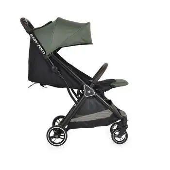 Cangaroo Baby Stroller Easy Fold Green პრემიუმ კლასის მსუბუქი სასეირნო ეტლი უნიკალური დაკეცვის მექანიზმით, 7 image