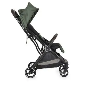 Cangaroo Baby Stroller Easy Fold Green პრემიუმ კლასის მსუბუქი სასეირნო ეტლი უნიკალური დაკეცვის მექანიზმით, 4 image