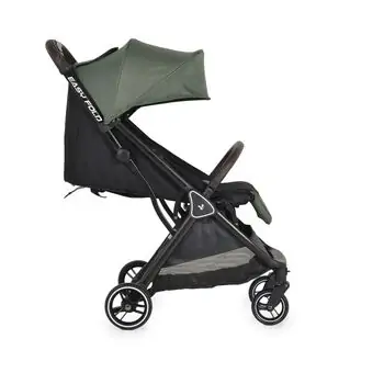 Cangaroo Baby Stroller Easy Fold Green პრემიუმ კლასის მსუბუქი სასეირნო ეტლი უნიკალური დაკეცვის მექანიზმით, 6 image
