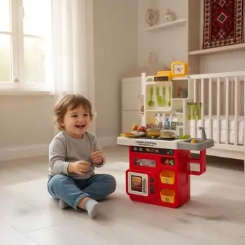 Home Kitchen Set With Spray - სათამაშო სამზარეულო