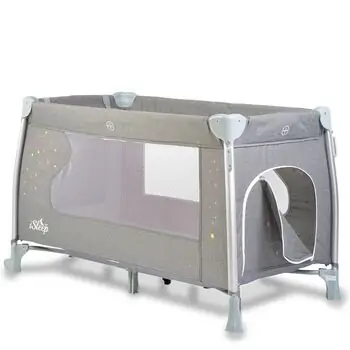 Cangaroo ISLEEP GREY ორ დონიანი საწოლ-მანეჟი, 20 image