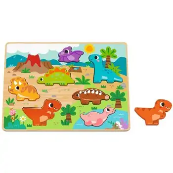 TOOKY TOY Hi Pando Chunky Puzzle-სქელი ხის ფაზლი, 2 image