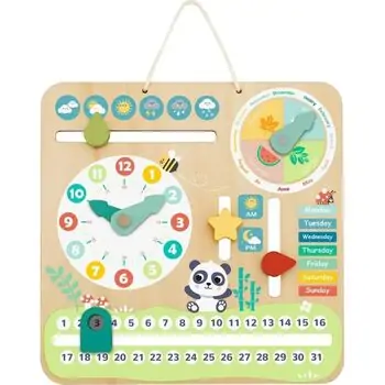 Tooky Toy My Calendar Children's-სათამაშო განსავითარებელი დაფა, 3 image