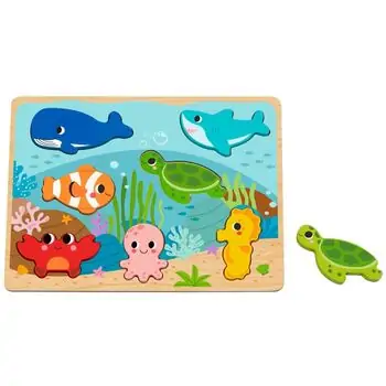 TOOKY TOY Hi Pando Chunky Puzzle-სქელი ხის ფაზლი, 2 image
