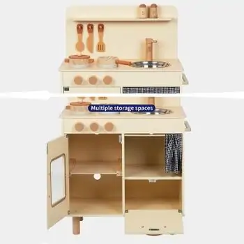 Wooden Kids Toys Chef Kitchen Set-ხის საბავშვო სამზარეულოს ნაკრები, 4 image