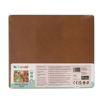 TOOKY TOY Hi Pando Chunky Puzzle-სქელი ხის ფაზლი, 3 image