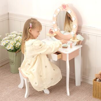 TOOKYTOY Dressing Table-საბავშვო ხის მაკიაჟი სმაგიდა, 2 image