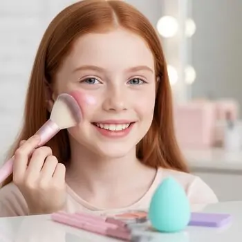 Pink it Brush Set - საბავშვო კოსმეტიკის ფუნჯის ნაკრები, 7 image