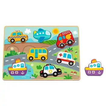 TOOKY TOY Hi Pando Chunky Puzzle -სქელი ხის ფაზლი