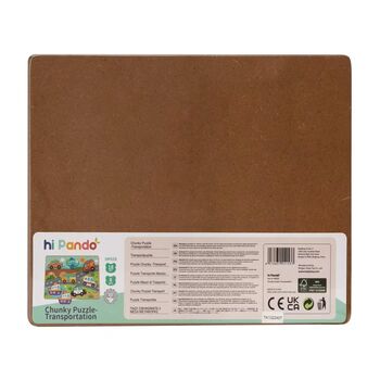 TOOKY TOY Hi Pando Chunky Puzzle -სქელი ხის ფაზლი, 2 image