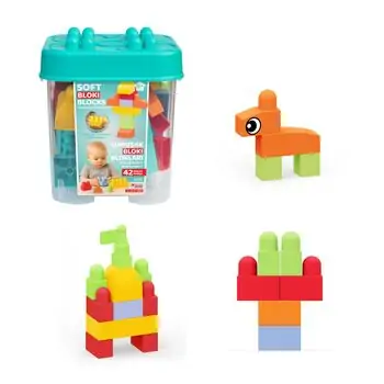 Dede Soft Blocks 42 Pcs 04103 - სათამაშო ასაწყობი კუბიკები