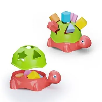 Dede 04079 Soft Shape Sorter Turtle - განსავითარებელი სათამაშო, 3 image