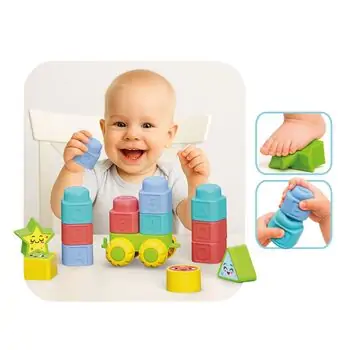 Dede Soft Big Blocks ABC & 123  04095  - სათამაშო ასაწყობი კუბიკები, 4 image