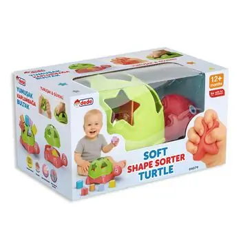 Dede 04079 Soft Shape Sorter Turtle - განსავითარებელი სათამაშო, 2 image